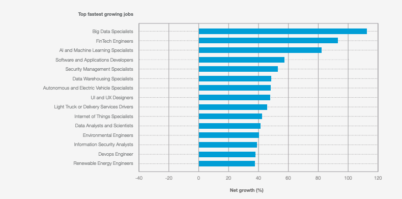 Fastest growing jobs in 2025-2030